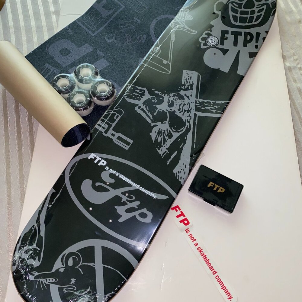 FTP SKATEBOARD DECK AND ACCESORIES ALL NEW IN WRAPS (RARE)